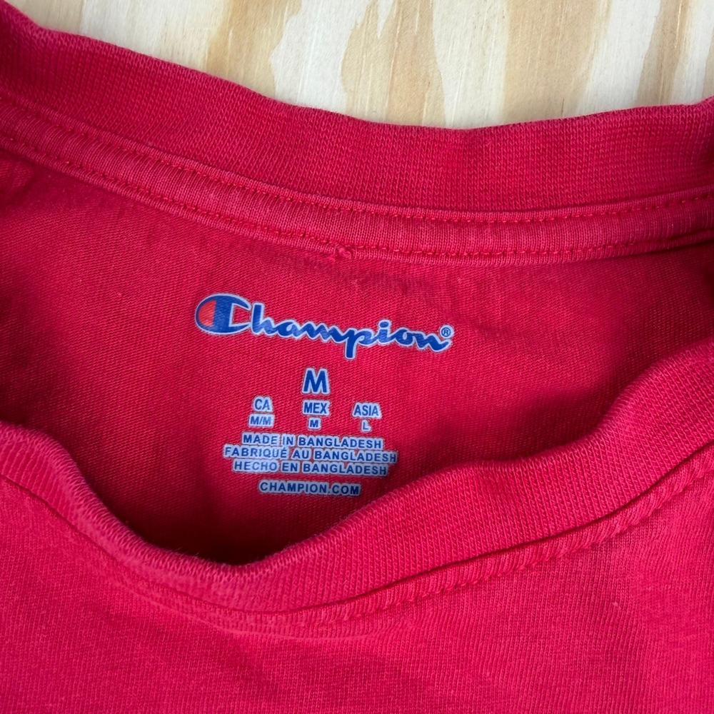 Champion New Mexico Lobos T-Shirt Mens Medium Red Short Sleeve Boxy Graphic Tee - Picture 6 of 7